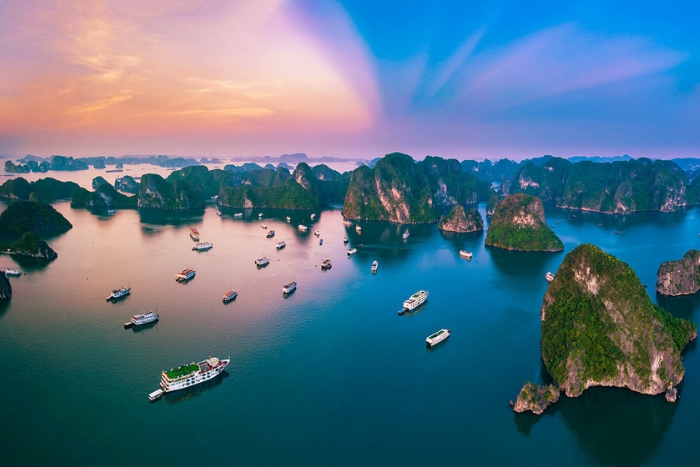 Ha Long Bay, one of the most popular attractions in Asia