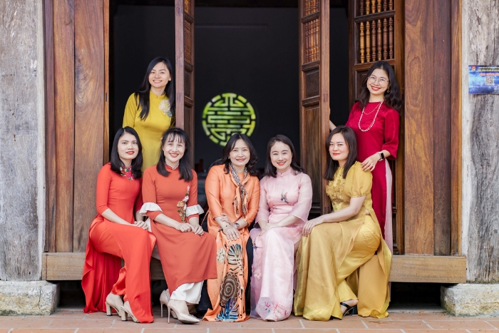 Vietnam traditional dress for females are often colorful and made of soft silk