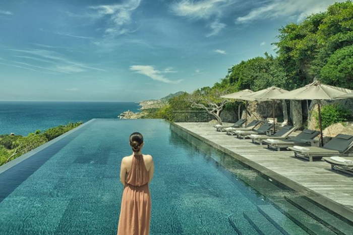 Exploring the wild coves around Amanoi Resort Vinh Hy