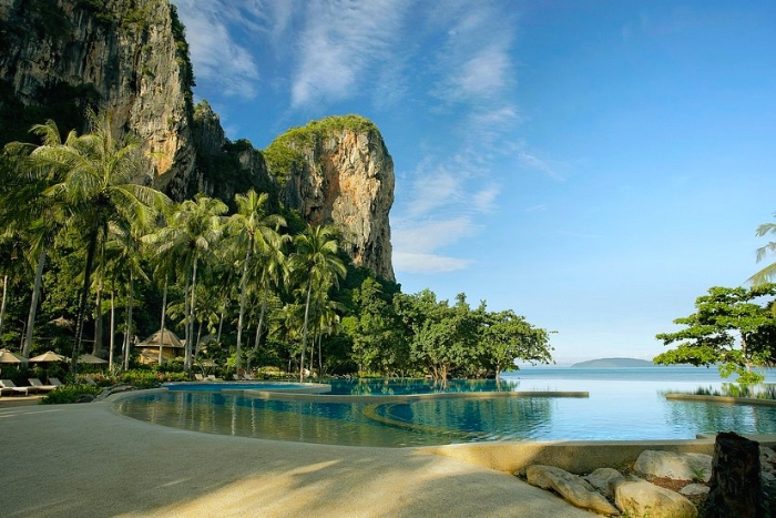 A moment of calm before Krabi’s turquoise waters at Rayavadee