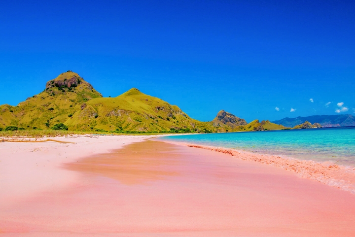 Komodo coast during Southeast Asia weather in March