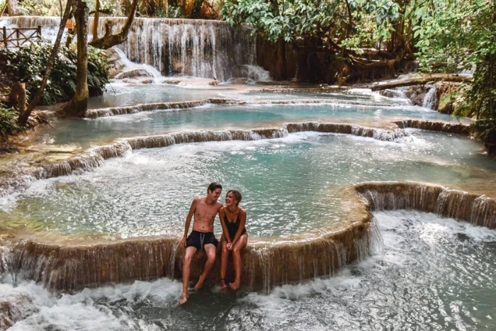 Kuang Si Falls - The perfect harmony for imagining or enjoying a honeymoon in March