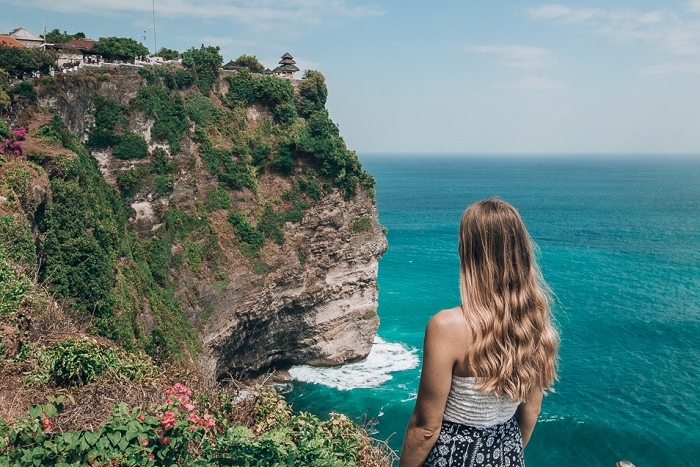Love and golden light at Uluwatu Temple, Bali