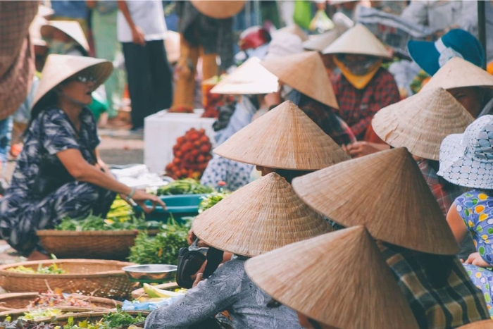 Conical hat is closely associated with the daily life of Vietnamese people.