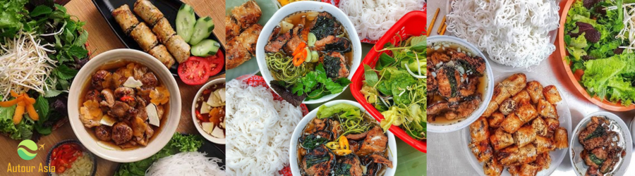 Bun Cha Hanoi (grilled pork and rice noodles)