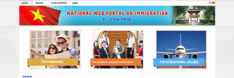 The official website of e-visa