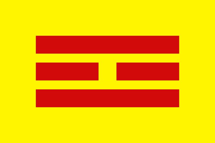 The flag of the Empire of Vietnam