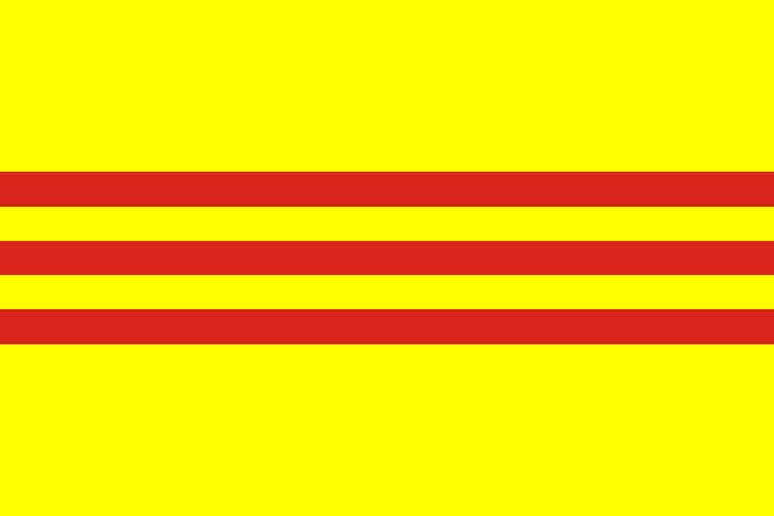 The flag of Nguyen dynasty in 1920