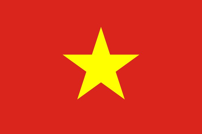 Official flag of Vietnam from 1976 to present