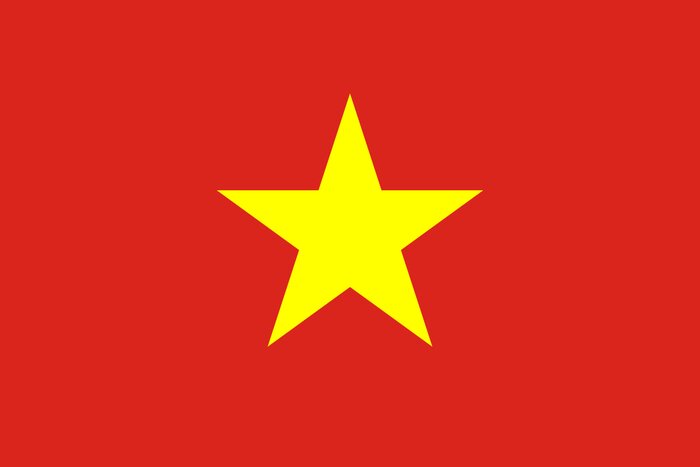 Official flag of Vietnam from 1976 to present
