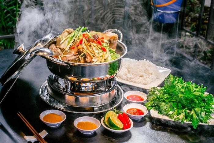 Vietnamese goat hot pot