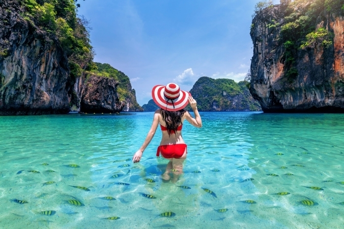 Thailand beach in March