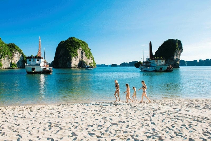 Vietnam beach in March