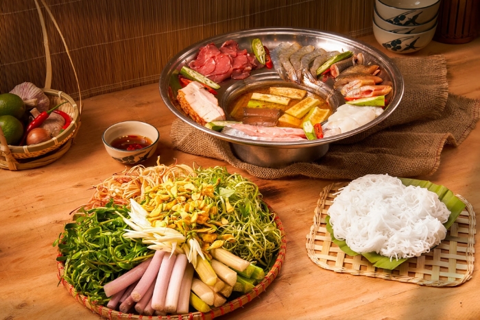 Lẩu Mắm - hot pot with rich, savory broth